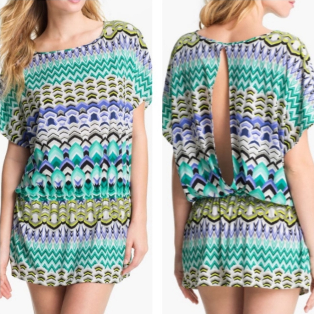 La Blanca Hike in Hawaii Swim Colorful Cover Up